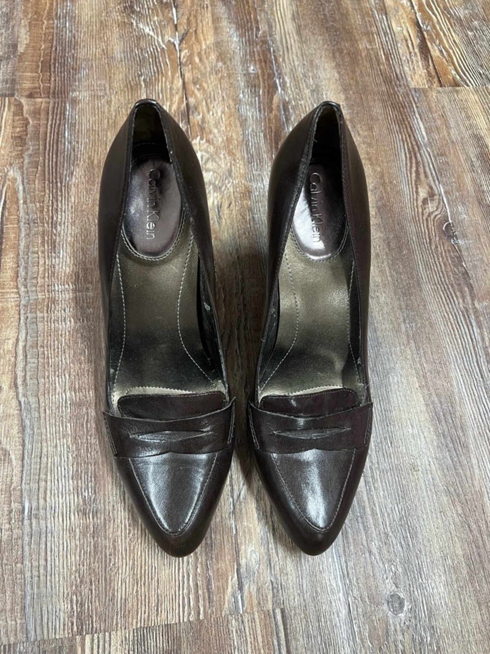 Brown Vintage Y2K preppy Calvin Klein heels